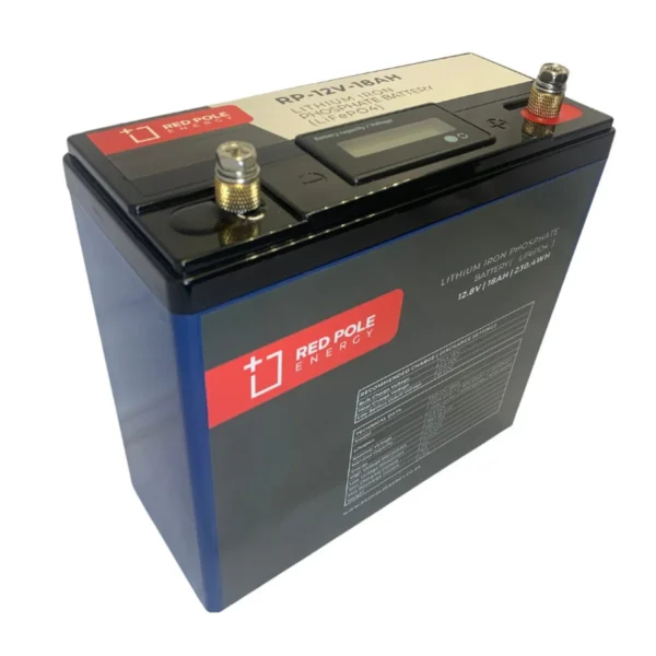 Red Pole Energy 12V 18Ah 230Wh LiFePO4 Battery