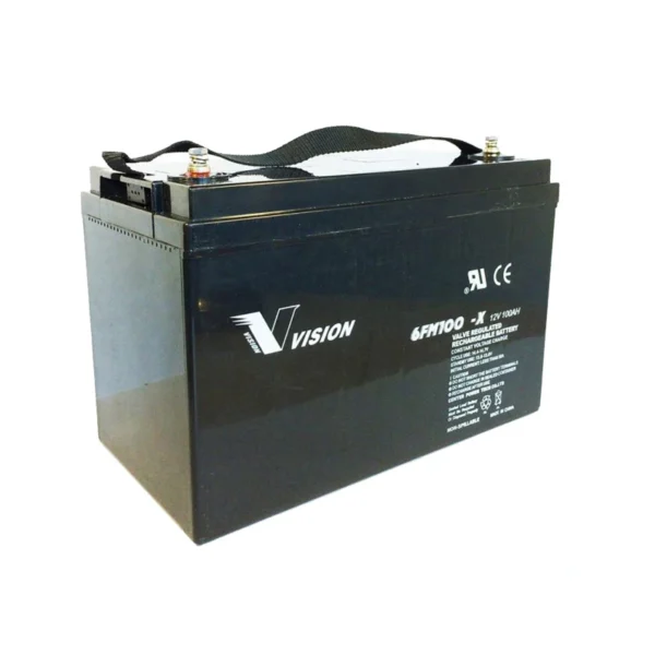 Vision 6FM100Z-X 100Ah 12V AGM Battery