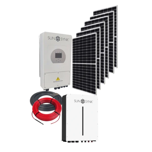 SunSynk 5kW 51.2V 5.12kWh Self Consumption Solar Power System