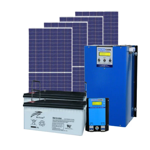 Solar Power Space 3kW Peak System with 6kWh Battery Reserve and 1.8kWp Solar Array Solar Power Kit