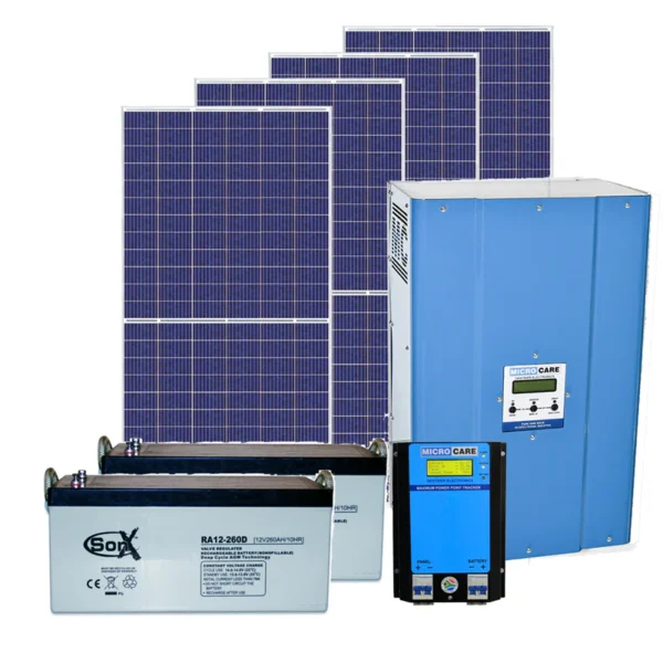 Solar Power Space 5kW Peak System with 12kWh Battery Reserve and 3.6kWp Solar Array Solar Power Kit