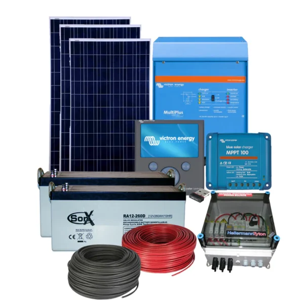 5kW Solar Power Kit with 9.6kWh battery reserve and 2.5kWp Solar Array